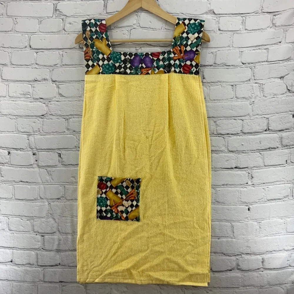 Apron Handmade Drape Open Side Cover Up One Size